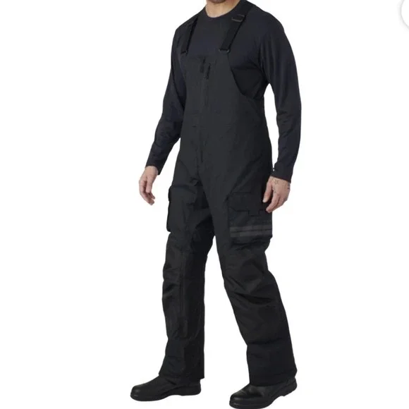 NEW BRP Ski-Doo Expedition Highpants Men XXL Bibs Black Snowmobile Bib Overalls - Picture 1 of 5